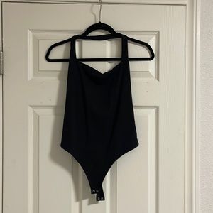 Black Halter Bodysuit